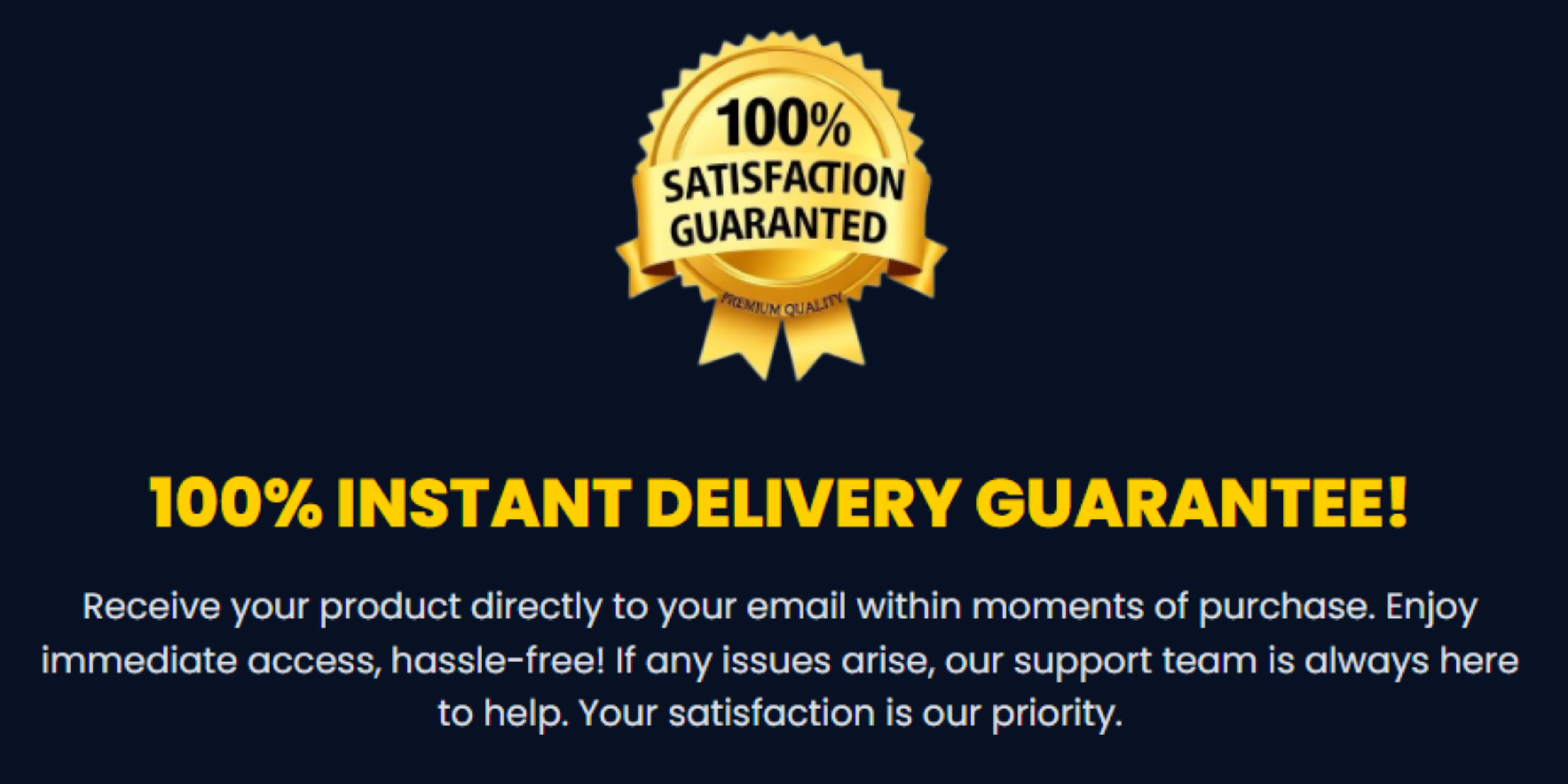 100% satisfaction guarantee badge